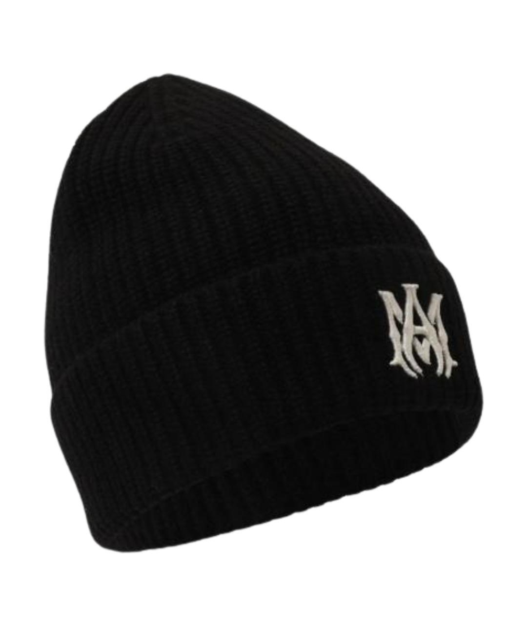 AMIRI Черная кашемировая шапка, фото 1