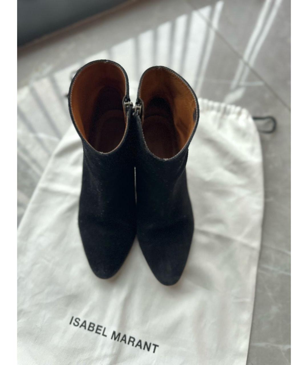ISABEL MARANT Черные замшевые сапоги, фото 6