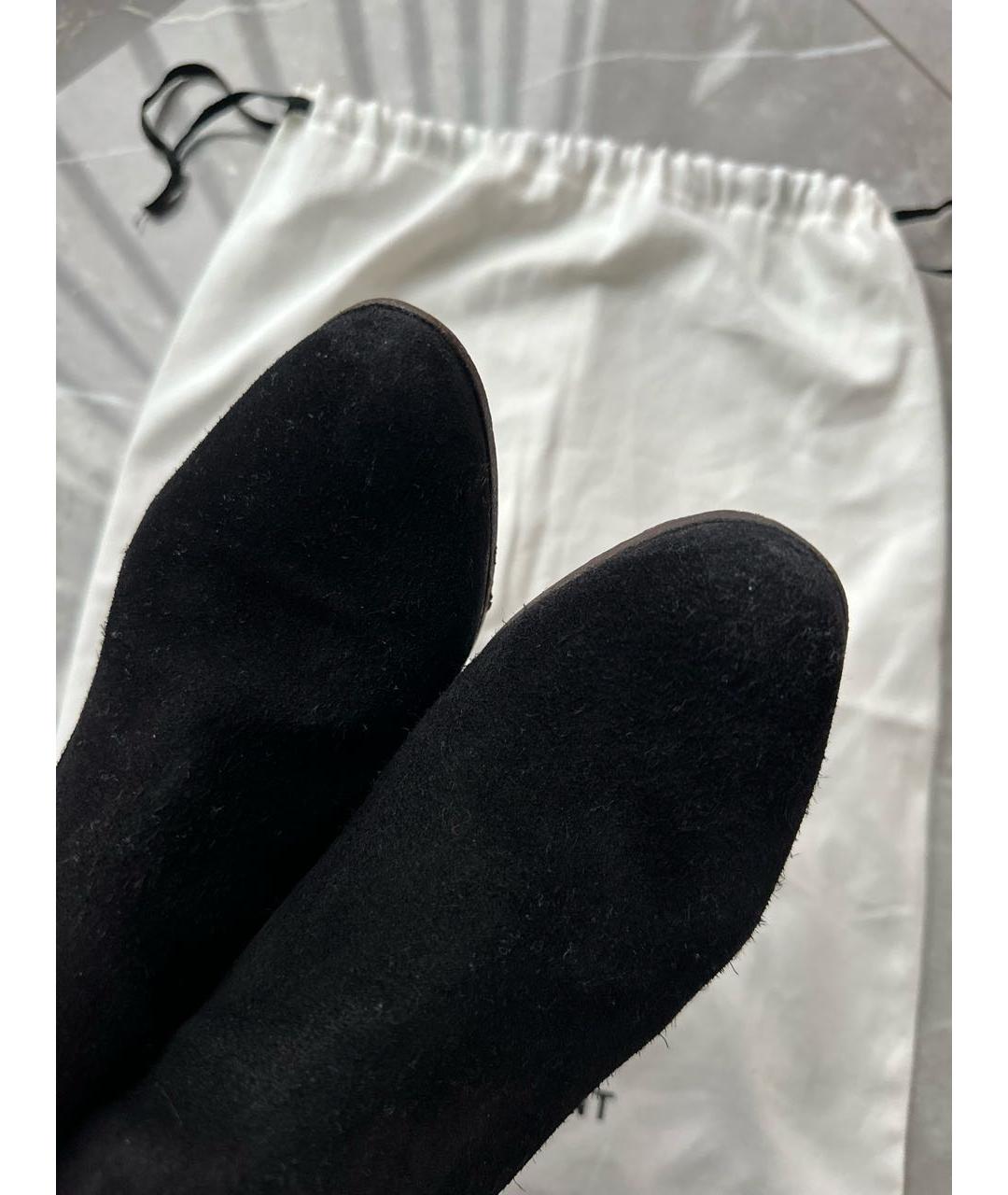 ISABEL MARANT Черные замшевые сапоги, фото 3