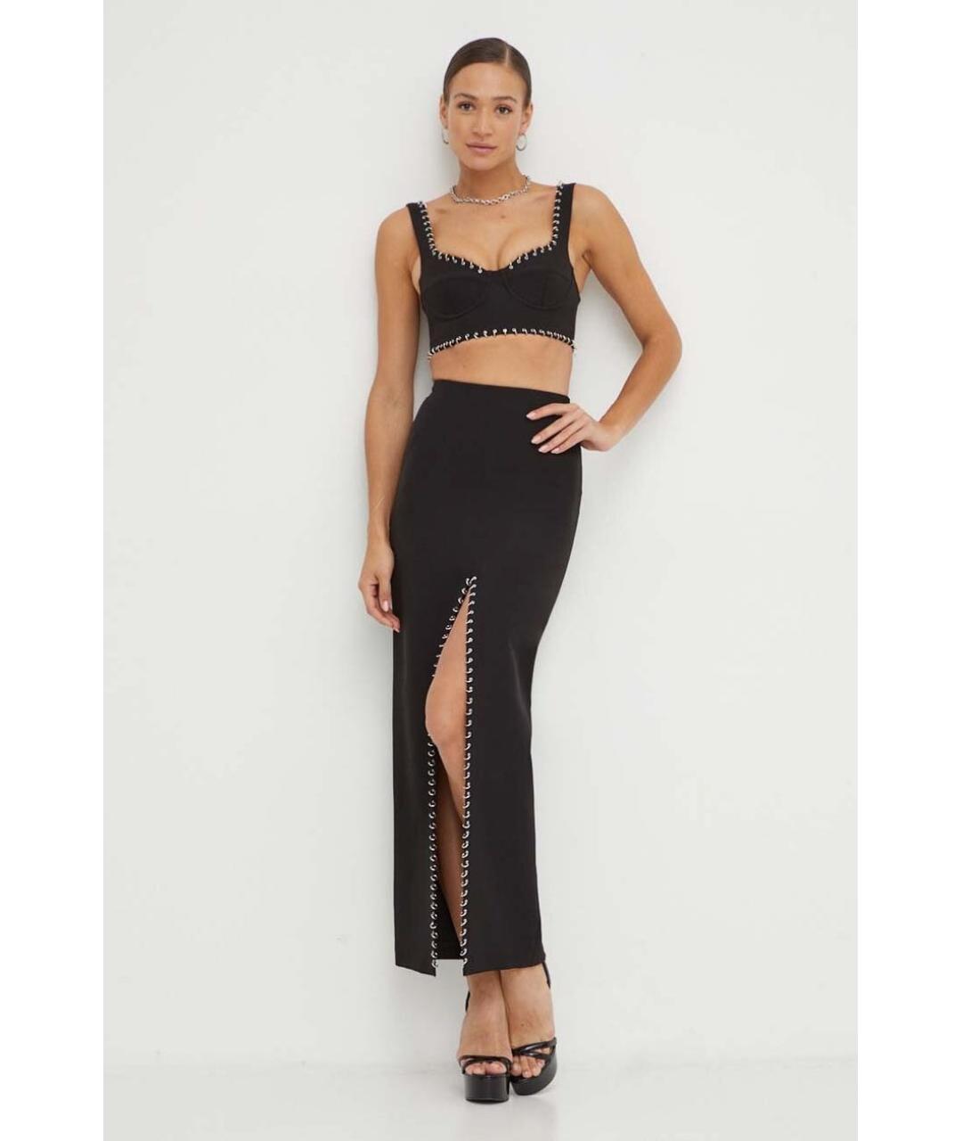 PATRIZIA PEPE Черный полиамидовый костюм с юбками, фото 3