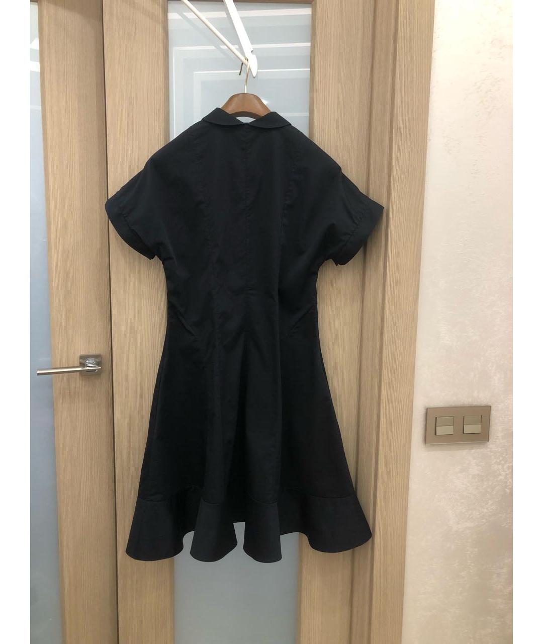 CHRISTIAN DIOR Темно-синее хлопко-эластановое повседневное платье, фото 2