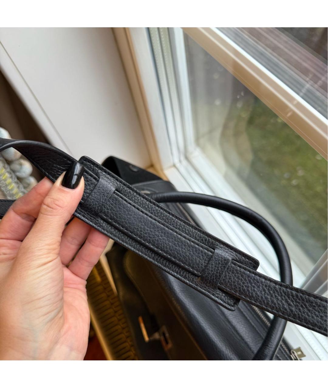 CELINE Черная кожаная сумка через плечо, фото 7