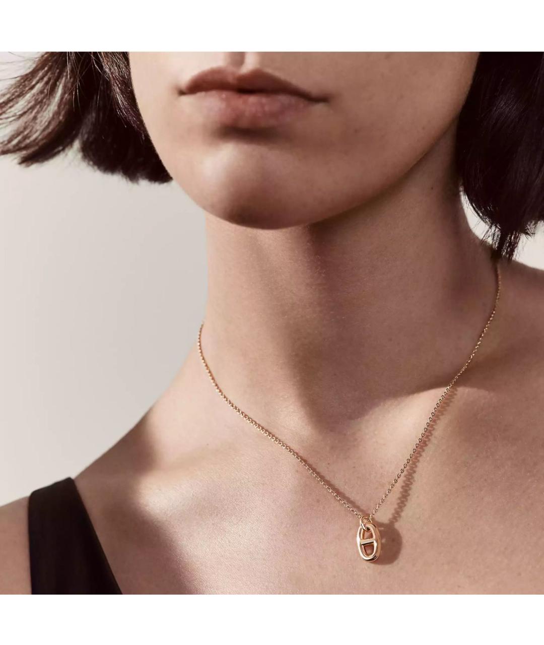 HERMES Золотая подвеска из розового золота, фото 2