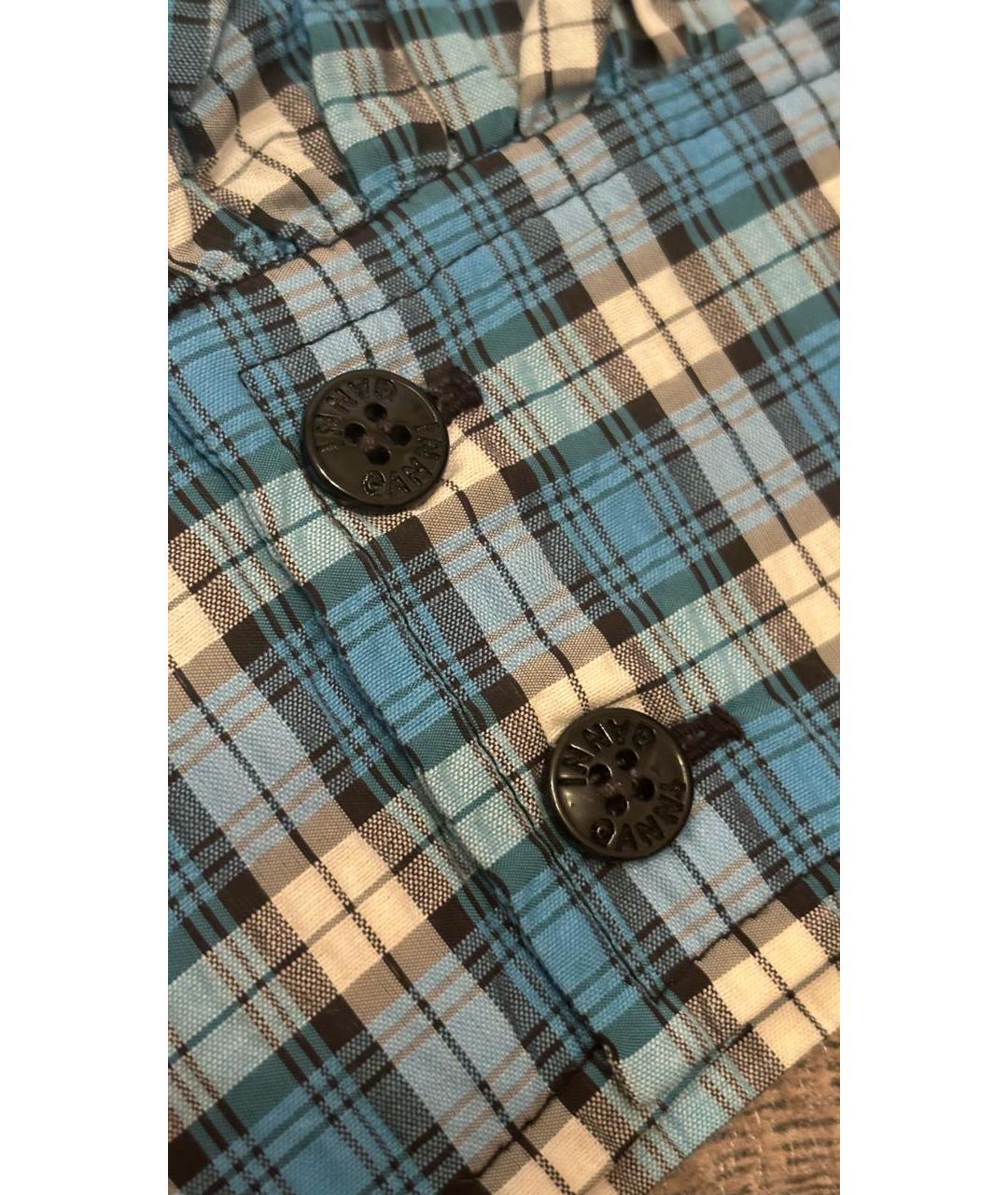 GANNI Голубая хлопковая блузы, фото 8