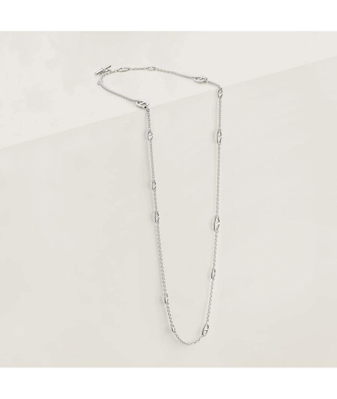 HERMES Серебряное серебряное колье, фото 2
