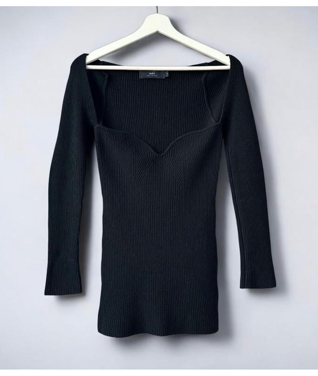 Arch4 Черный кашемировый джемпер / свитер, фото 2