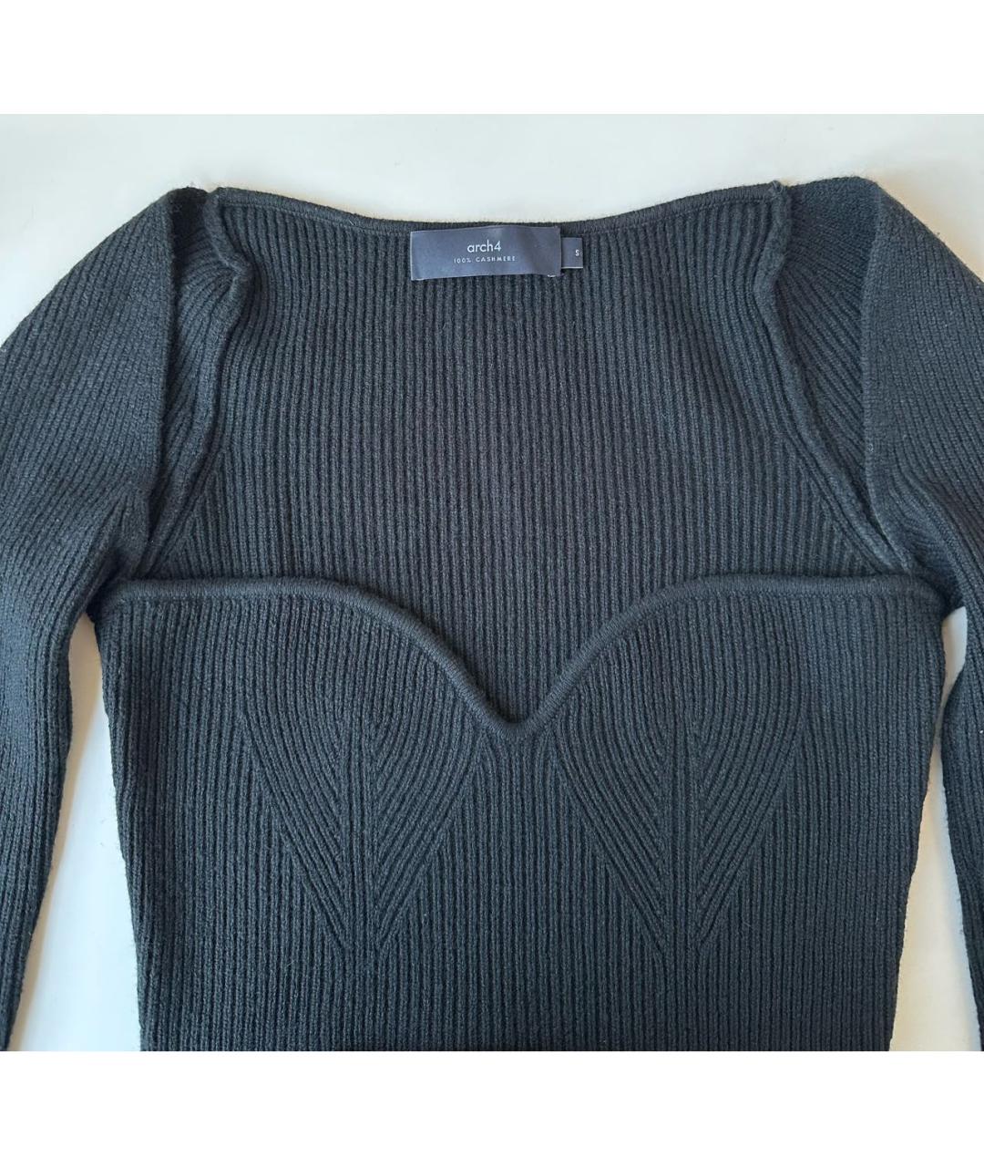 Arch4 Черный кашемировый джемпер / свитер, фото 4