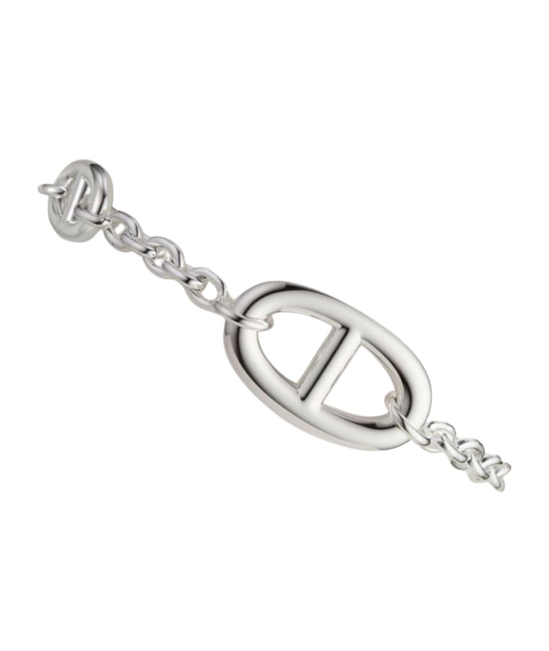 HERMES Серебрянный серебряный браслет, фото 1