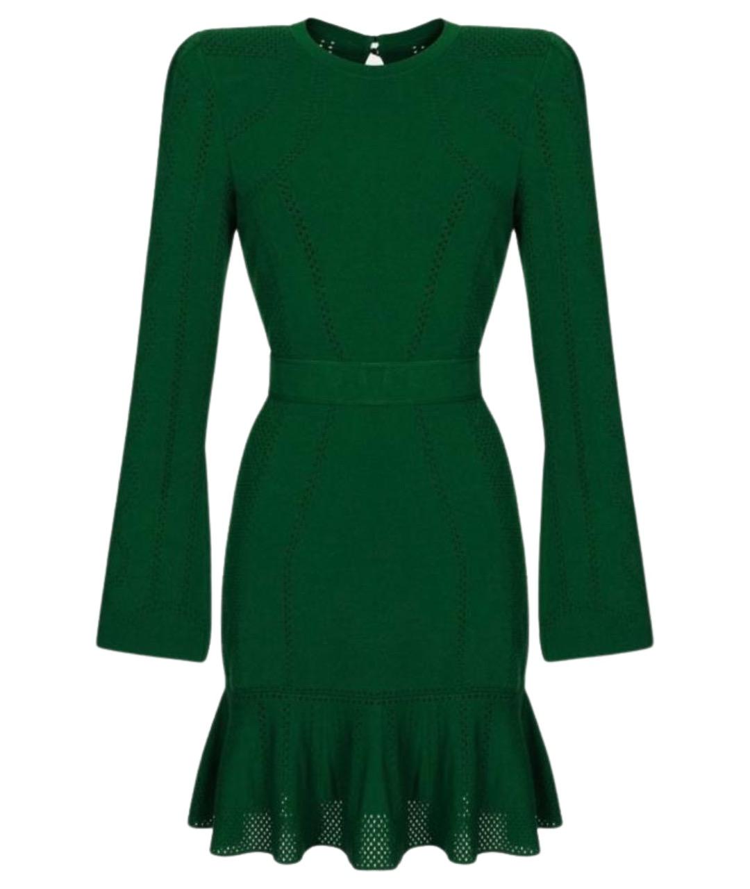 ULYANA SERGEENKO Зеленые вискозное повседневное платье, фото 2