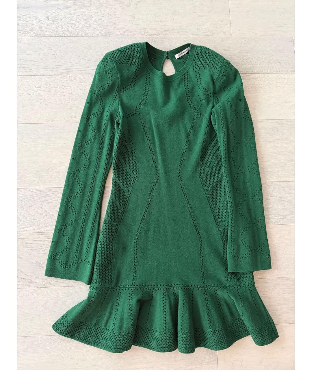 ULYANA SERGEENKO Зеленые вискозное повседневное платье, фото 9