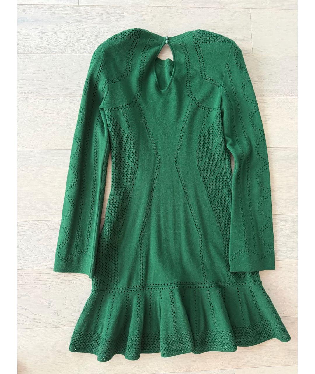 ULYANA SERGEENKO Зеленые вискозное повседневное платье, фото 4