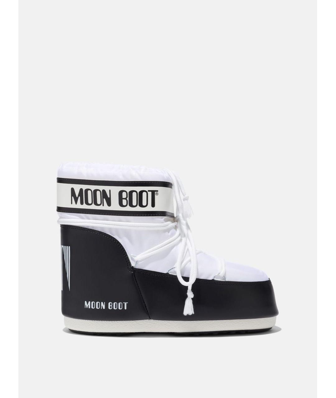 MOON BOOT Белые текстильные ботинки, фото 8