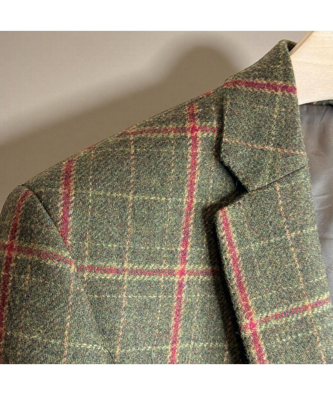 BARBOUR Коричневый шерстяной пиджак, фото 4