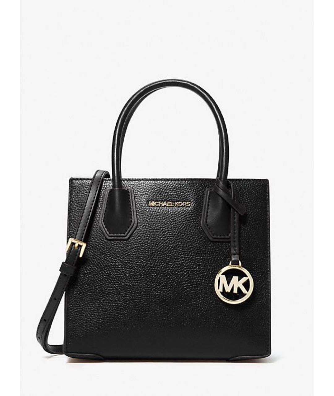 MICHAEL KORS Черная кожаная сумка с короткими ручками, фото 5