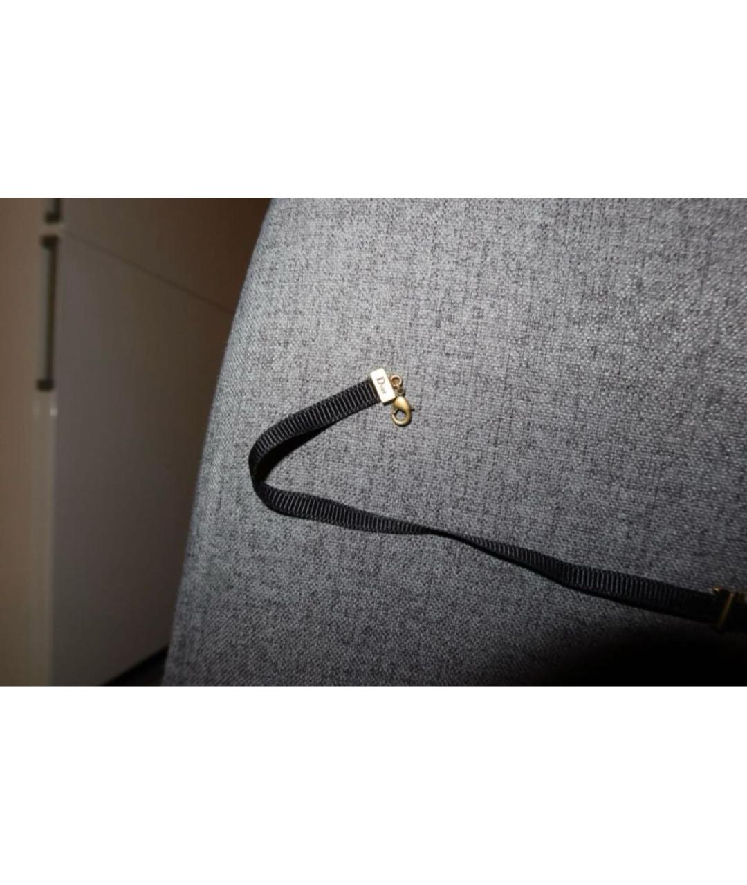 CHRISTIAN DIOR Черный металлический чокер, фото 7