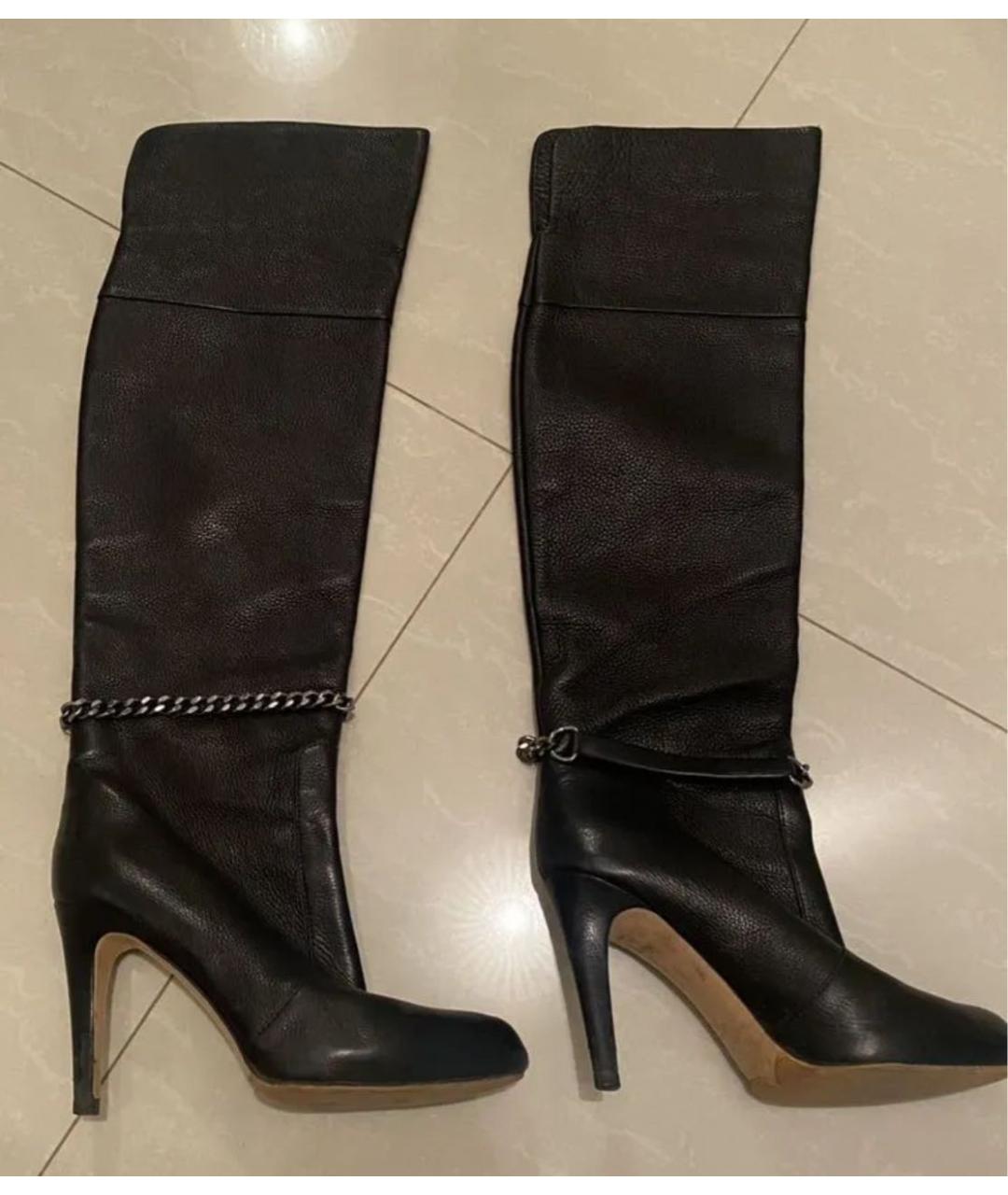 GIANVITO ROSSI Черные кожаные сапоги, фото 7