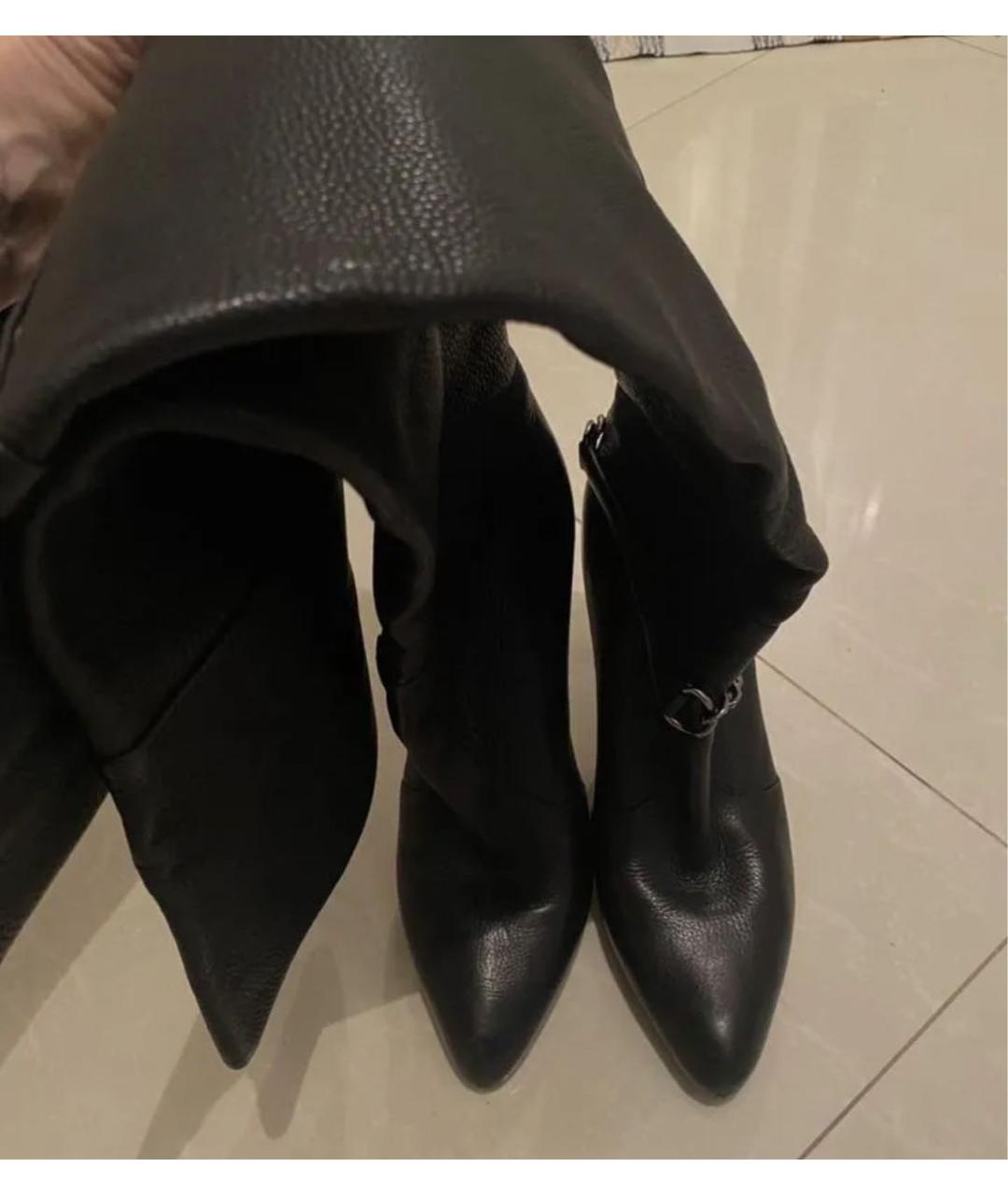 GIANVITO ROSSI Черные кожаные сапоги, фото 3