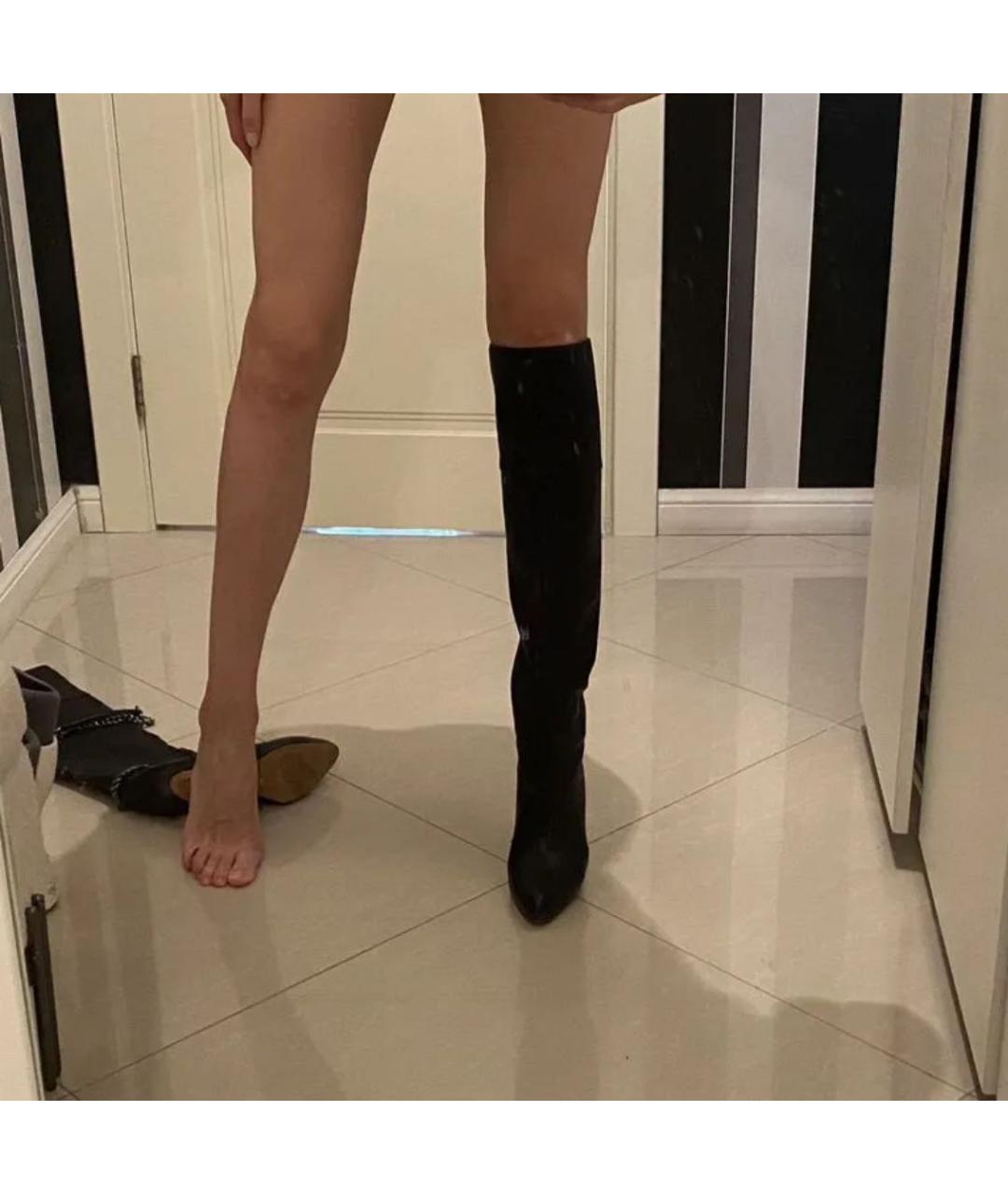 GIANVITO ROSSI Черные кожаные сапоги, фото 6