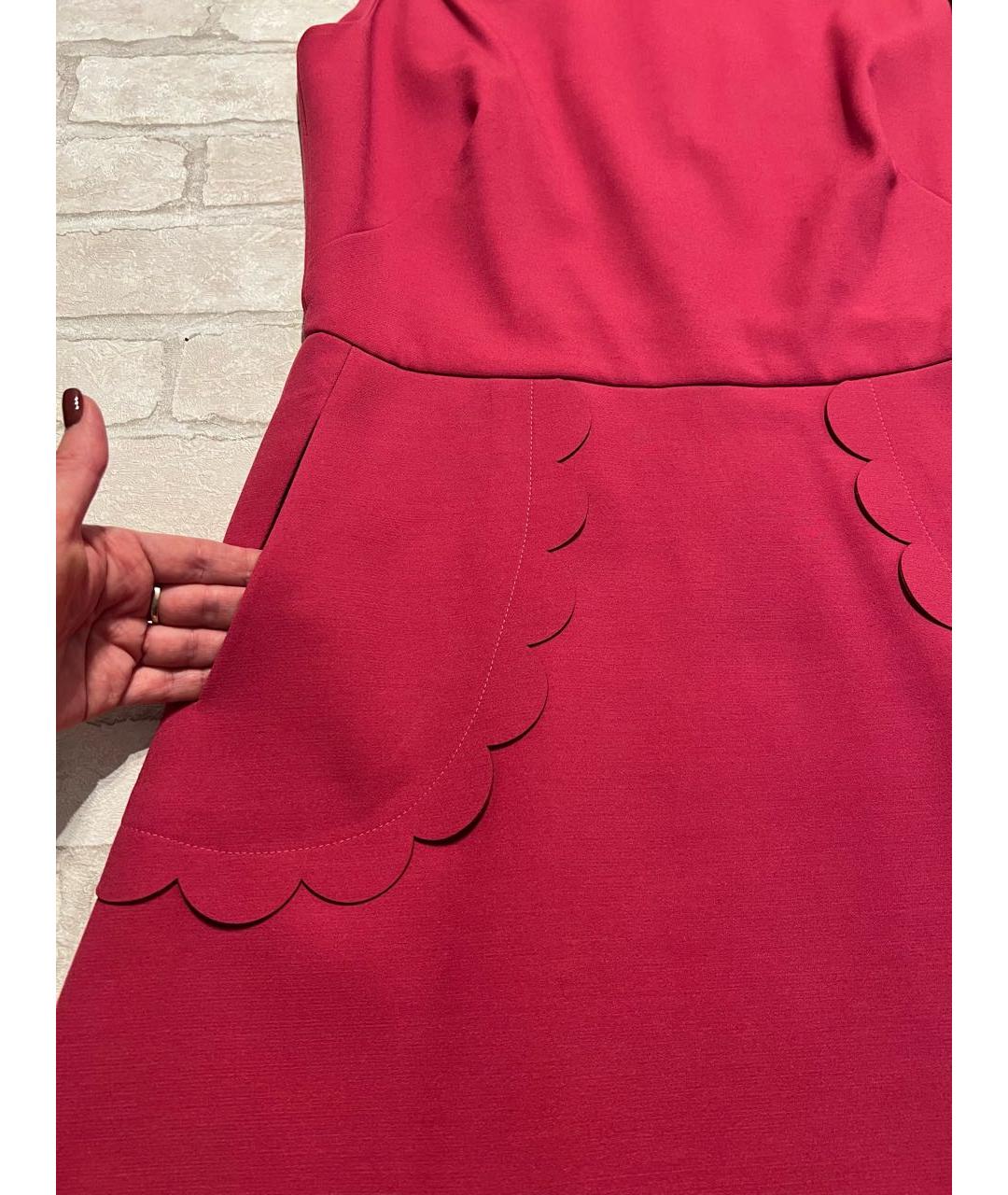 RED VALENTINO Розовое полиэстеровое повседневное платье, фото 6