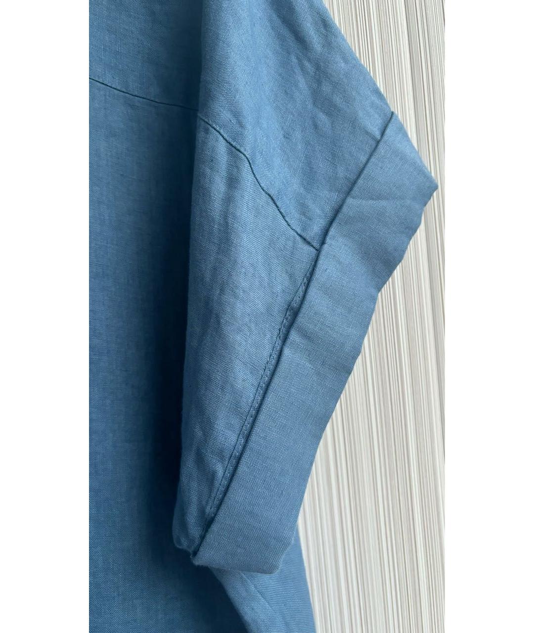 POLO RALPH LAUREN Синяя льняная рубашка, фото 8