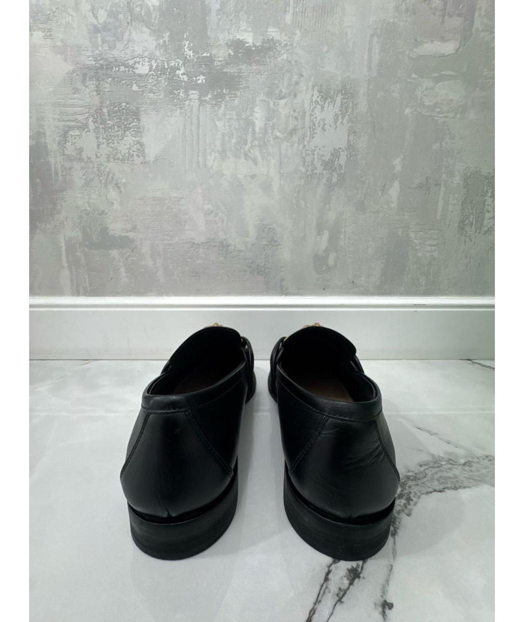 BOTTEGA VENETA Черные кожаные лоферы, фото 4