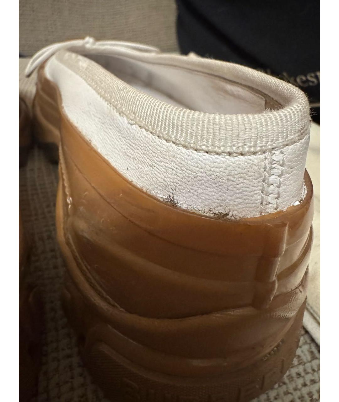 BURBERRY Белые резиновые балетки, фото 5