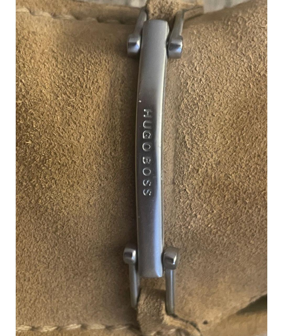 HUGO BOSS Горчичные замшевые лоферы, фото 3