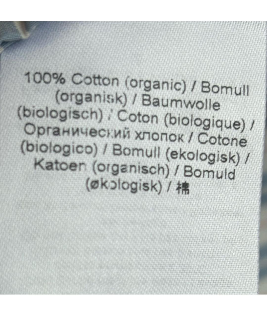 GANNI Голубое хлопковое повседневное платье, фото 7