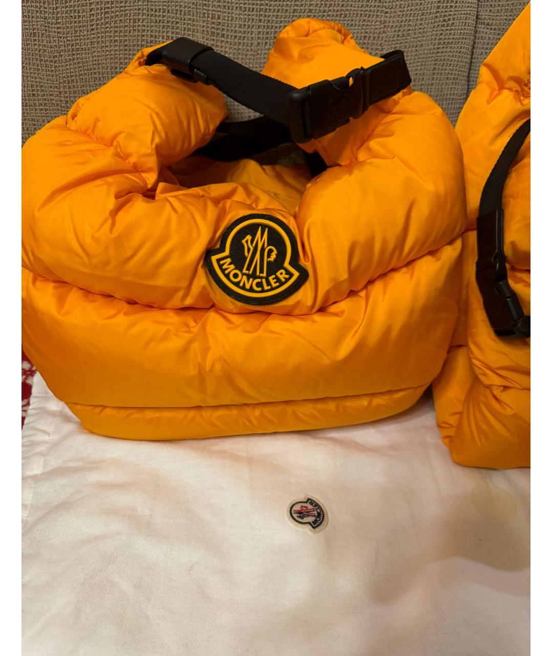 MONCLER Оранжевая сумка тоут, фото 7