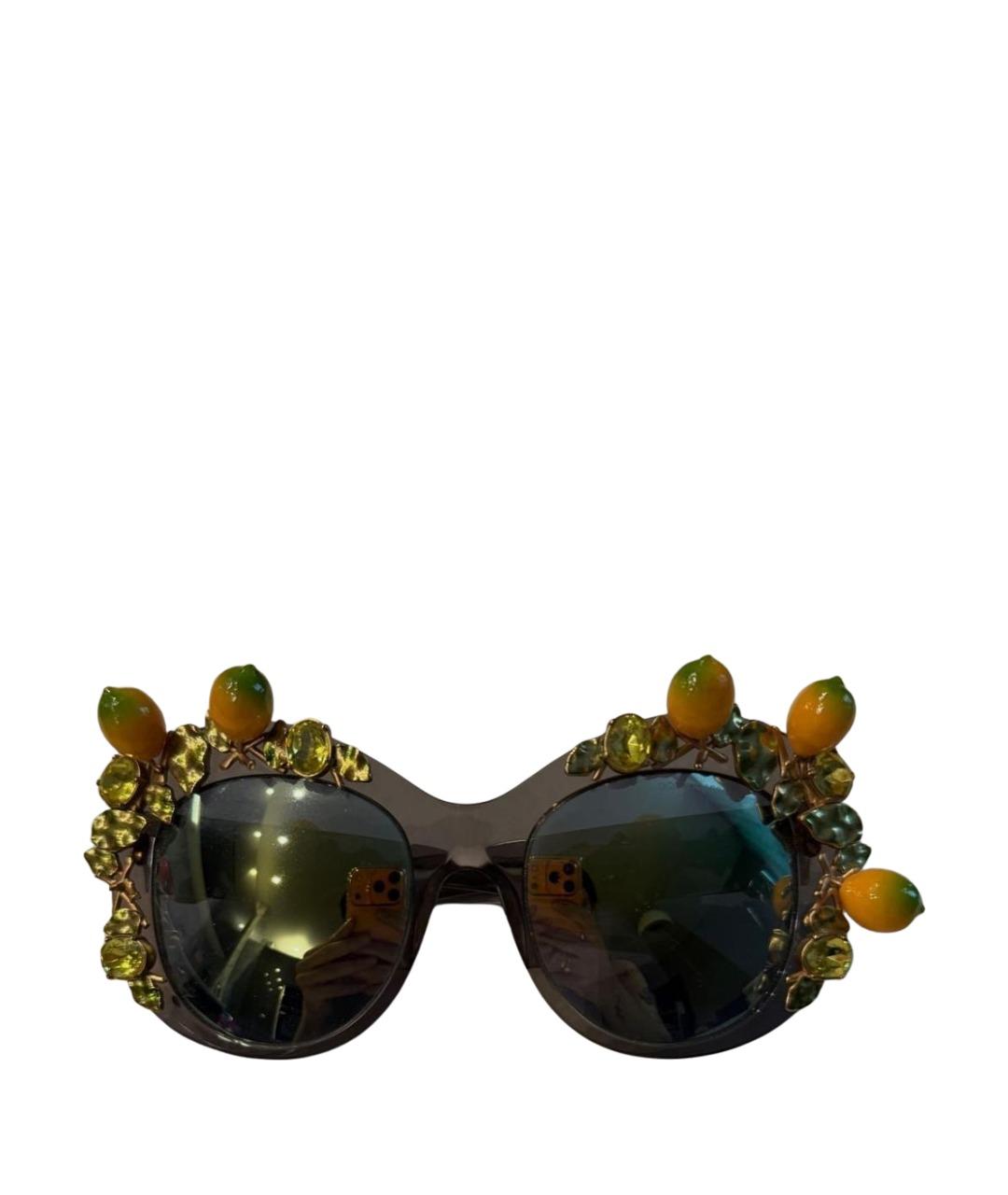 DOLCE&GABBANA Черные солнцезащитные очки, фото 1