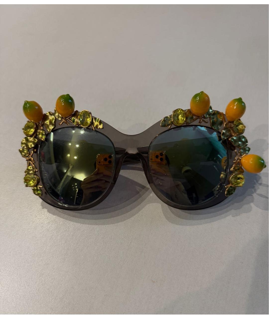 DOLCE&GABBANA Черные солнцезащитные очки, фото 6