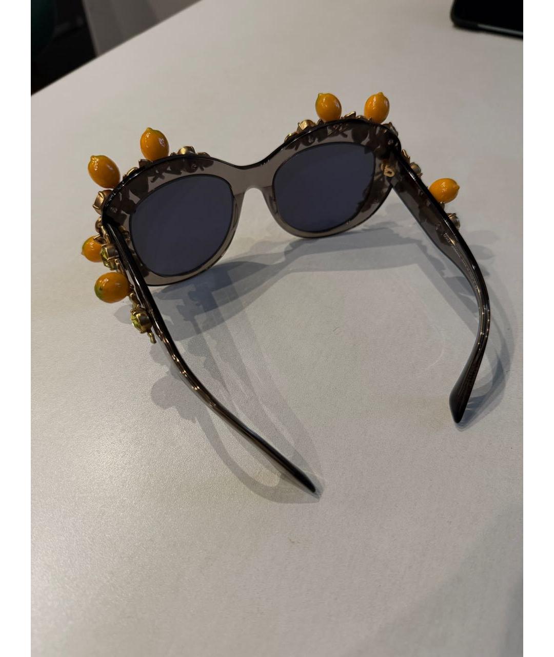 DOLCE&GABBANA Черные солнцезащитные очки, фото 5