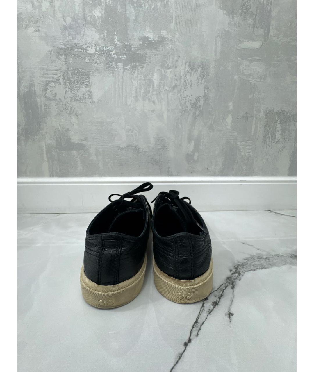BALENCIAGA Черные кожаные кеды, фото 4