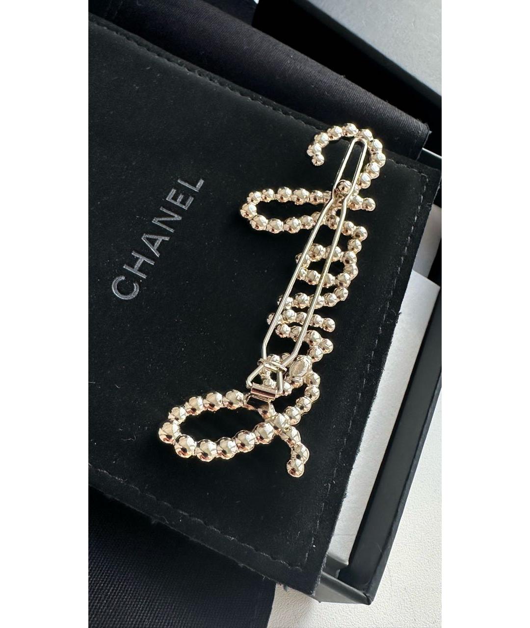 CHANEL Серебряная заколка, фото 4
