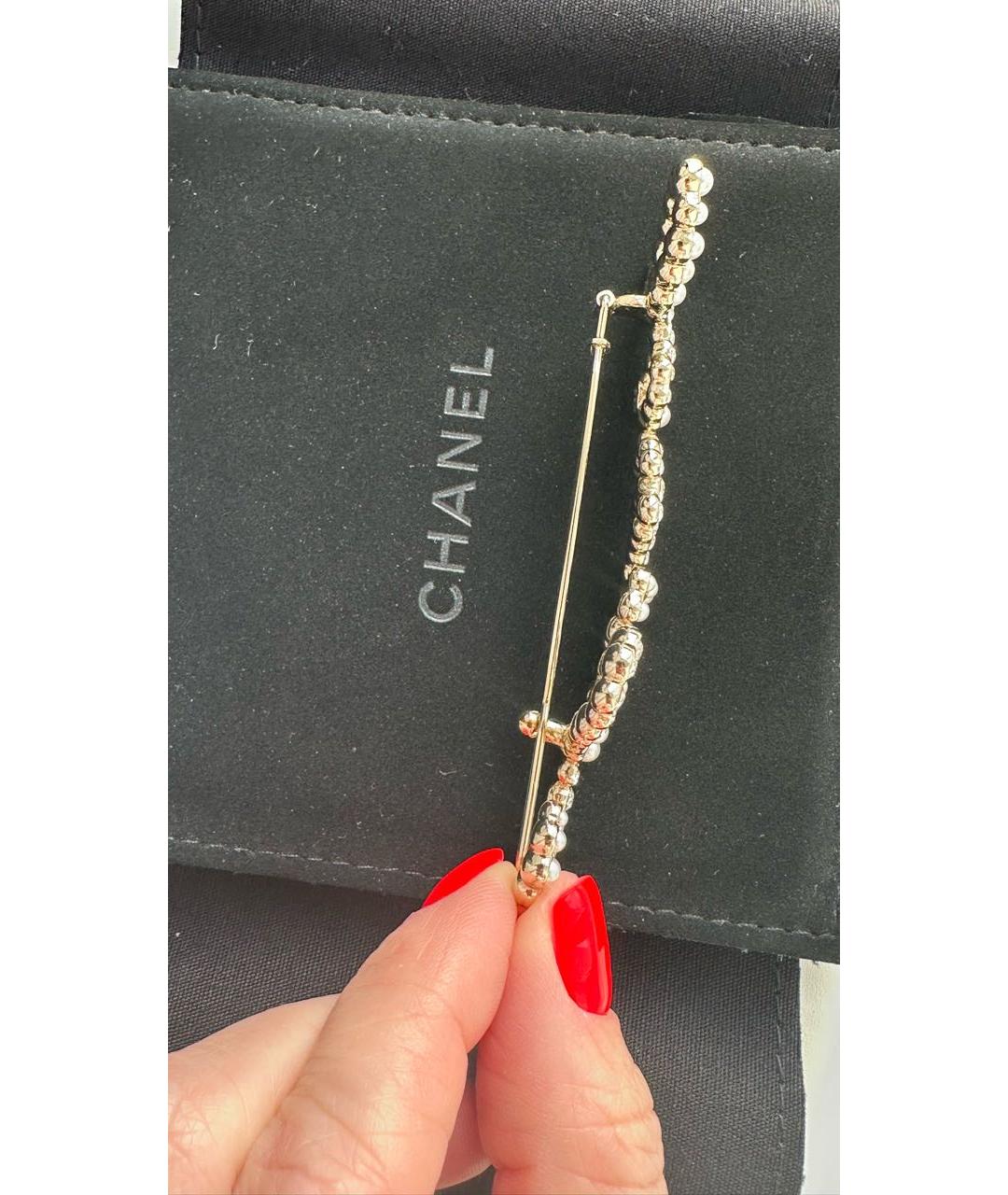 CHANEL Серебряная заколка, фото 5