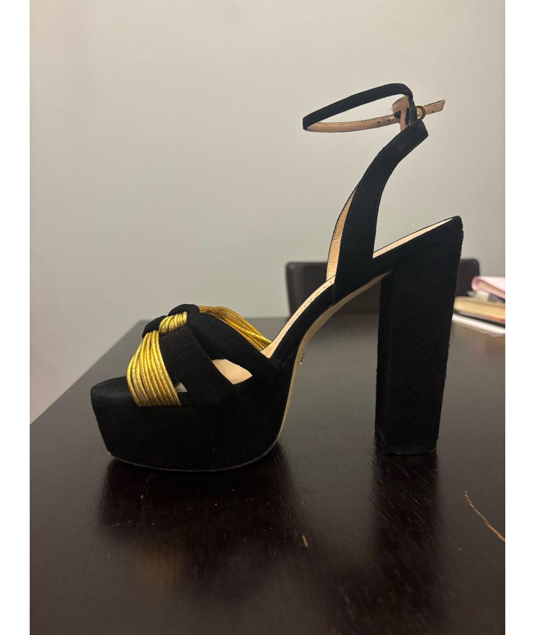 STUART WEITZMAN Черные замшевые босоножки, фото 9