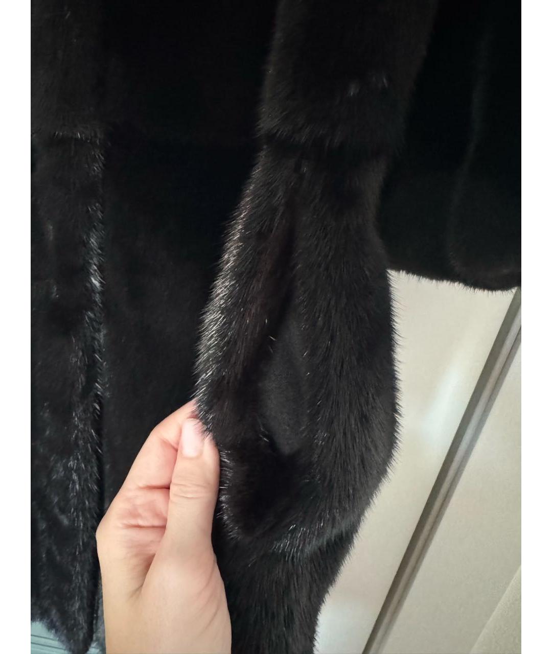 SIMONETTA RAVIZZA Коричневая меховая шуба, фото 8