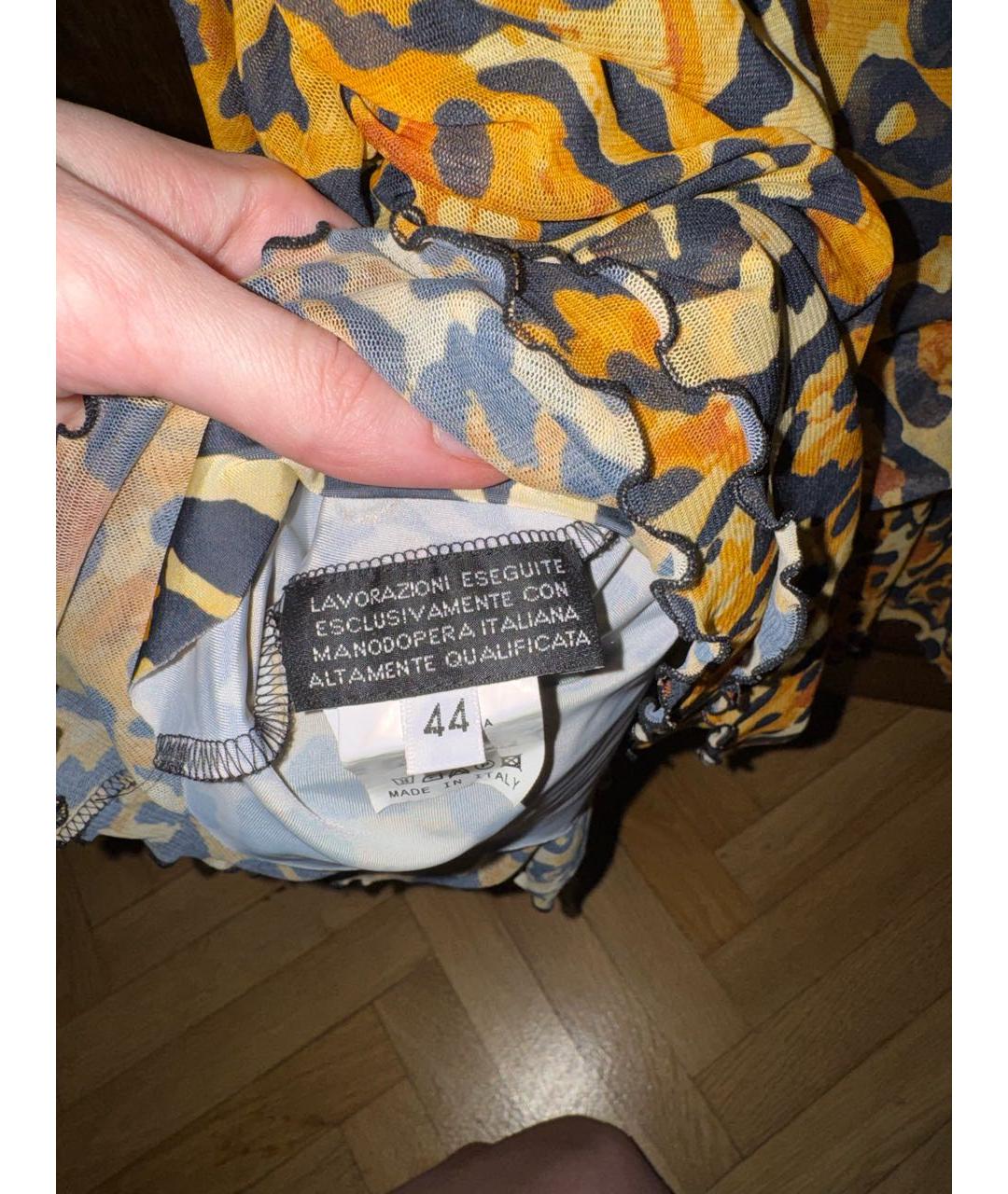 ALEXANDER MCQUEEN Мульти полиэстеровое коктейльное платье, фото 4