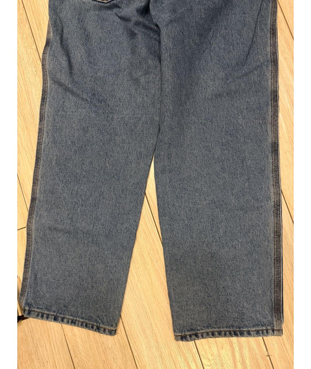 LOEWE Синие хлопковые прямые джинсы, фото 4