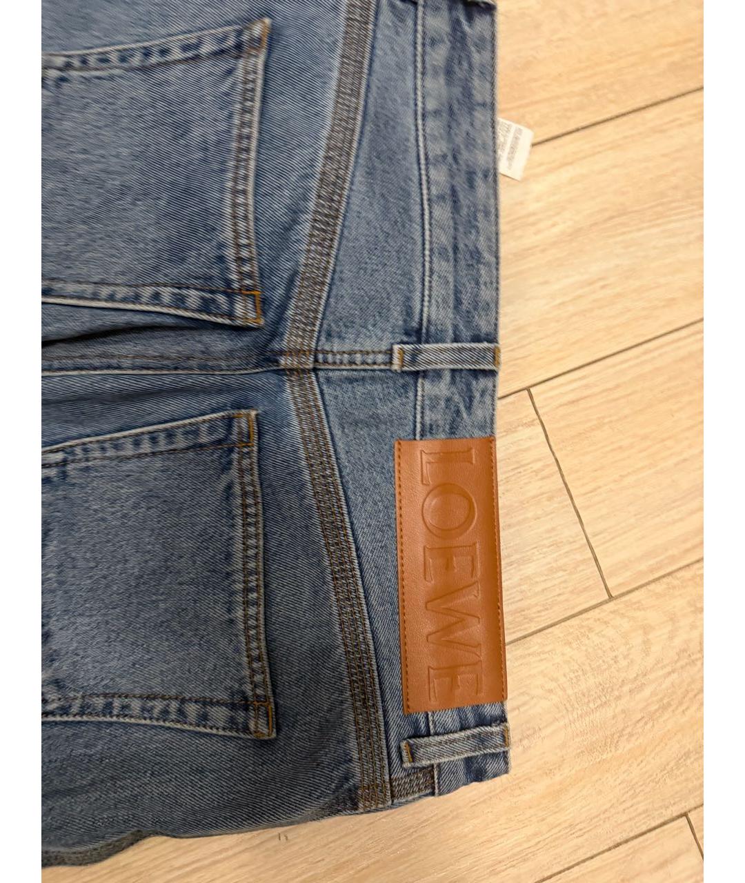 LOEWE Синие хлопковые прямые джинсы, фото 3