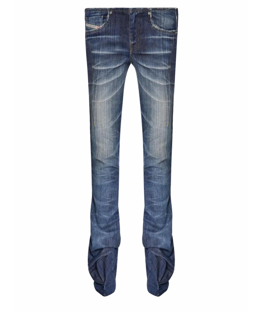DIESEL Синие хлопковые джинсы клеш, фото 1
