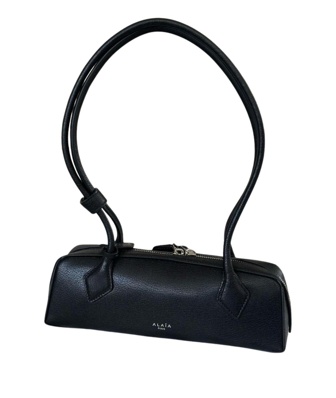 ALAIA Черная кожаная сумка через плечо, фото 1