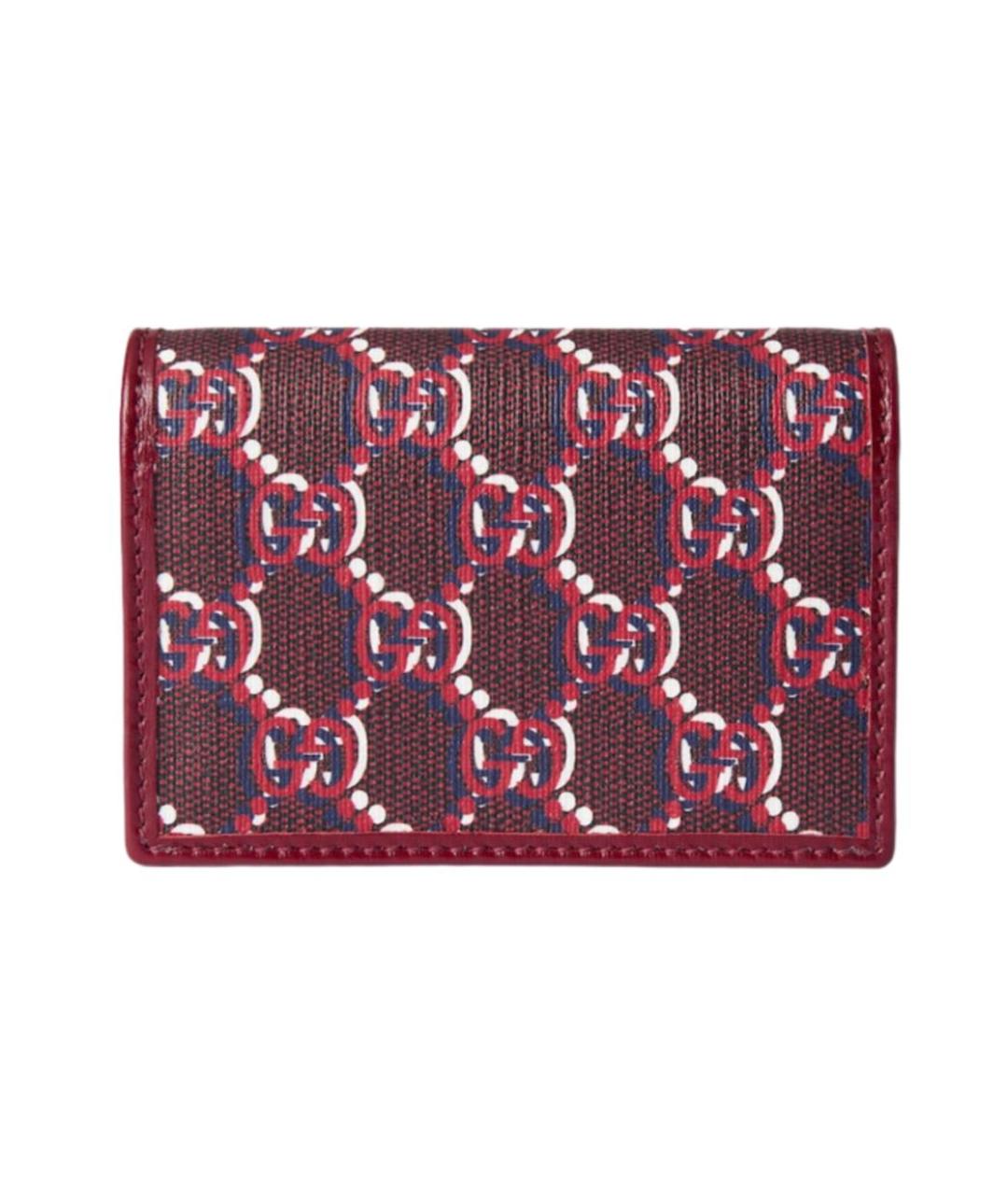 GUCCI Бордовый кожаный кошелек, фото 9