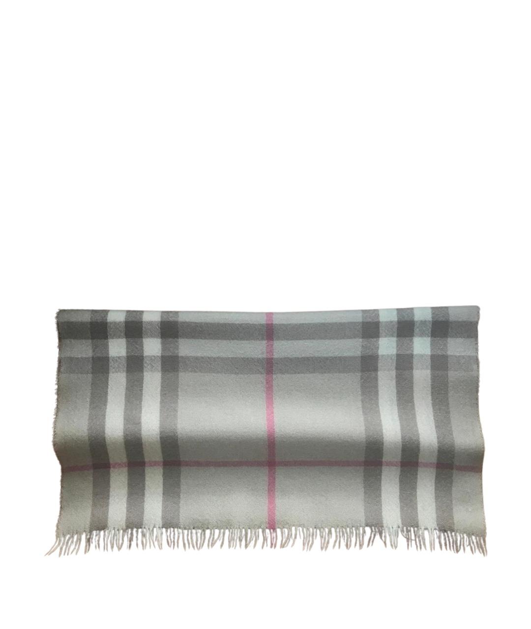 BURBERRY Бежевый шерстяной шарф, фото 1