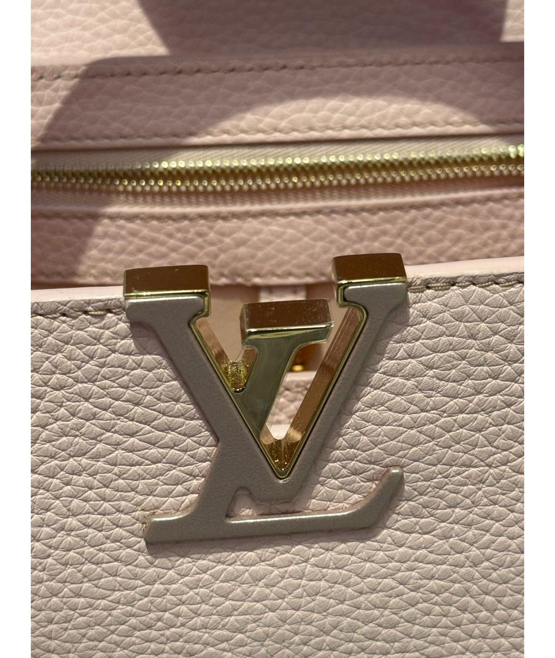 LOUIS VUITTON Розовая кожаная сумка через плечо, фото 5