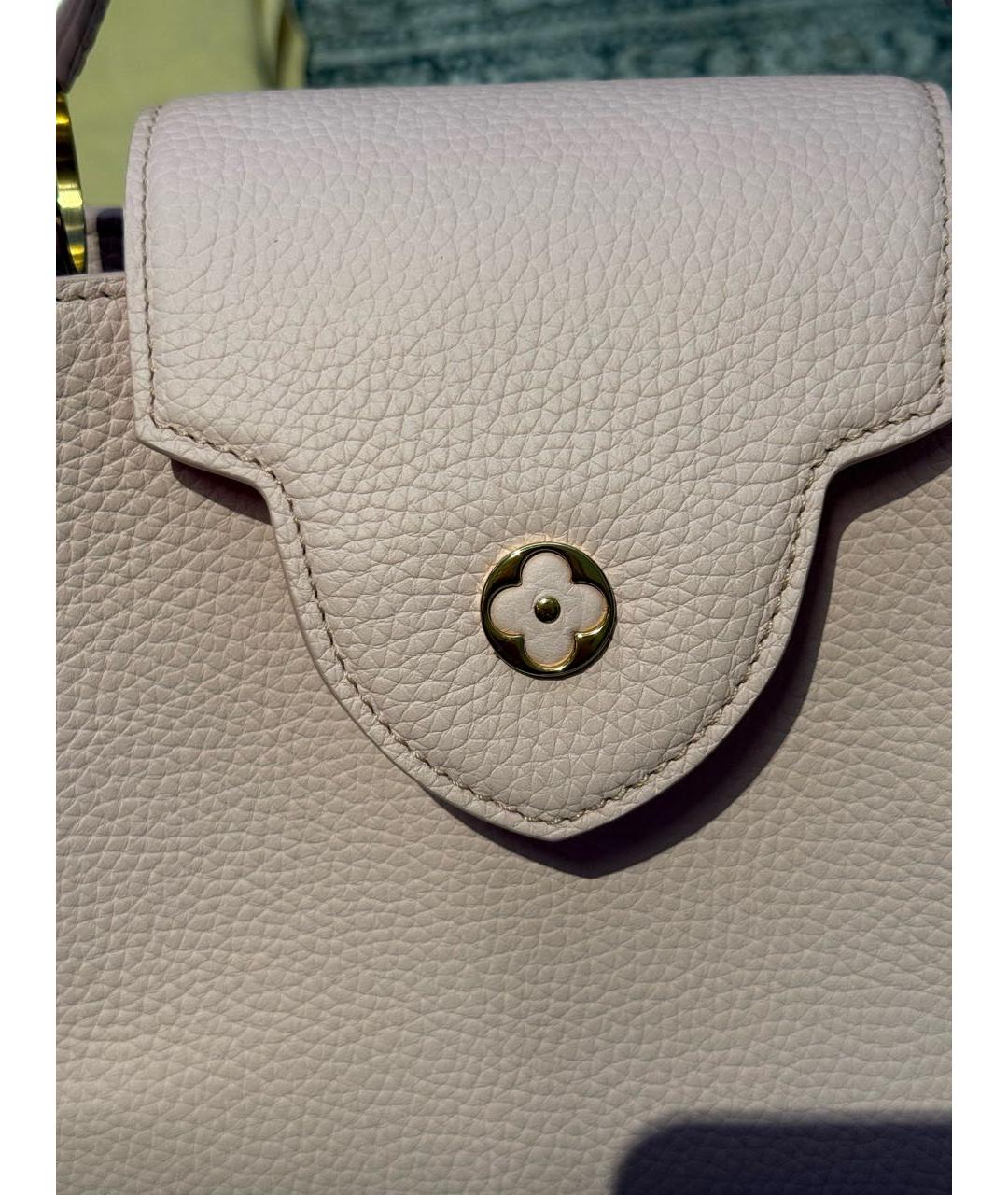 LOUIS VUITTON Розовая кожаная сумка через плечо, фото 7