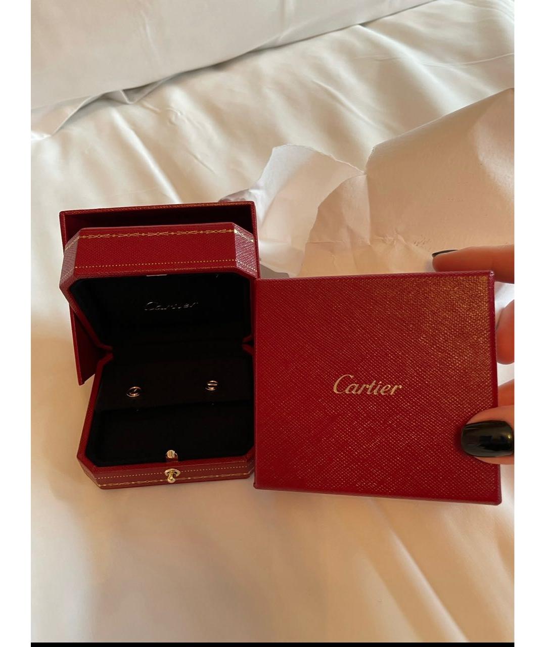 CARTIER Золотые серьги из розового золота, фото 4