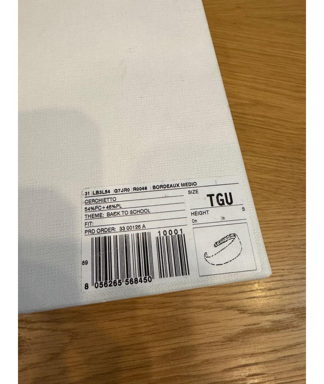 DOLCE&GABBANA Бордовый ободок, фото 8