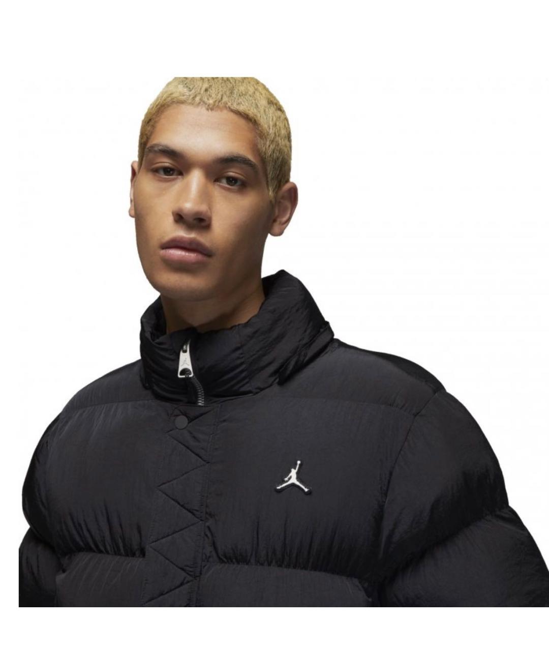 JORDAN Черный полиэстеровый пуховик, фото 5