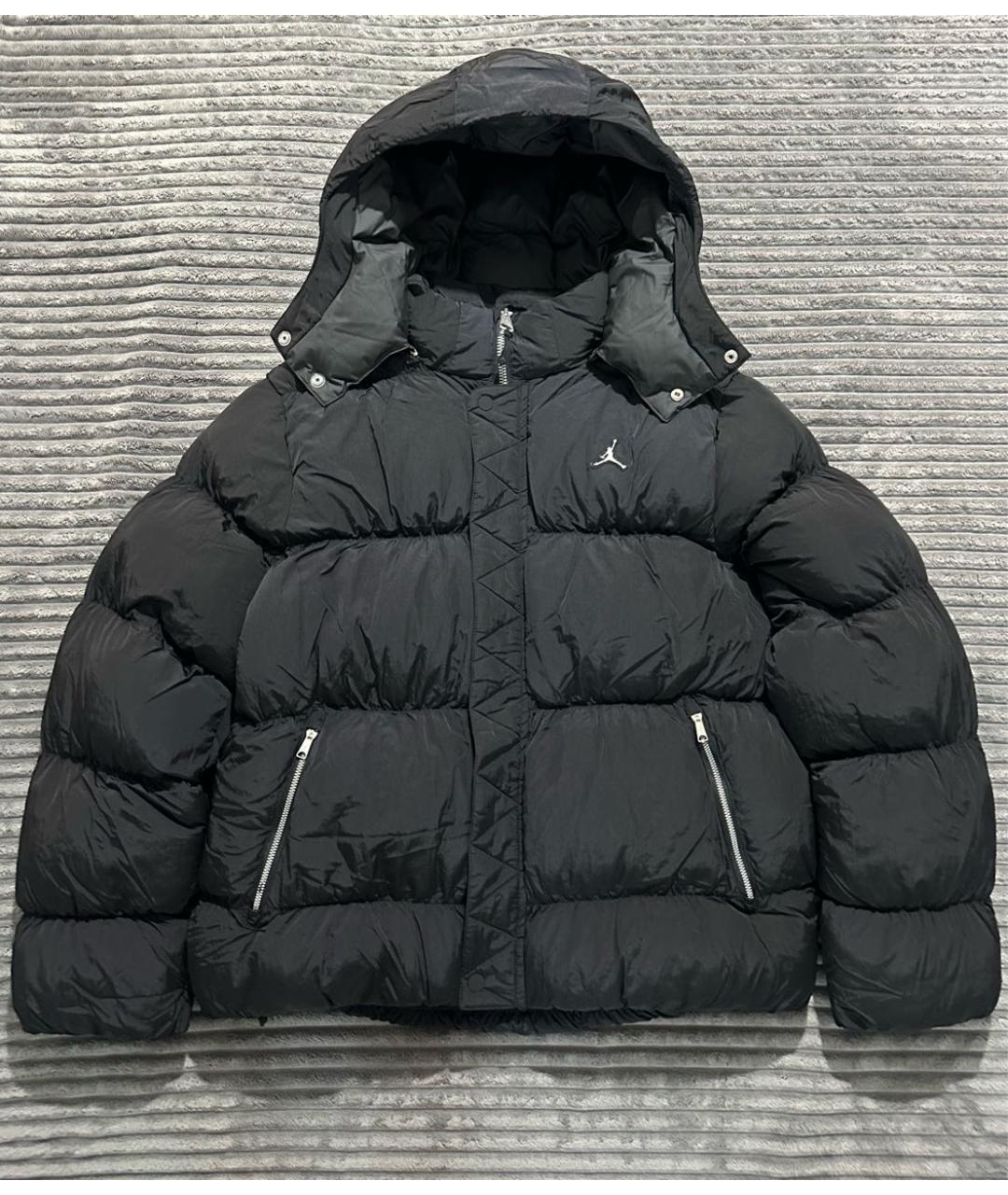 JORDAN Черный полиэстеровый пуховик, фото 9